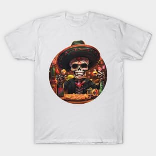 Cinco De Mayo - Mexican Skull T-Shirt